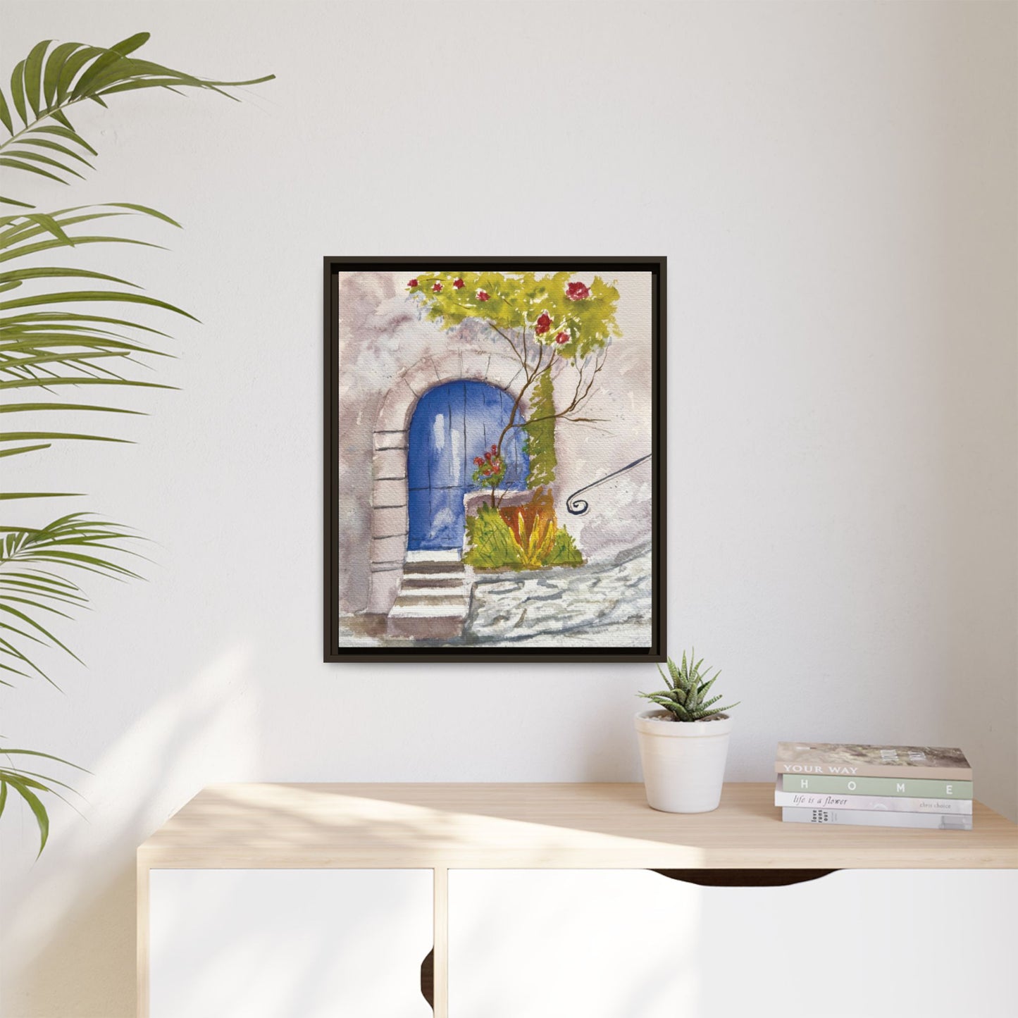 Blue Door, Framed (Black or Espresso). Available in sizes from 8”x10”-24”x32”