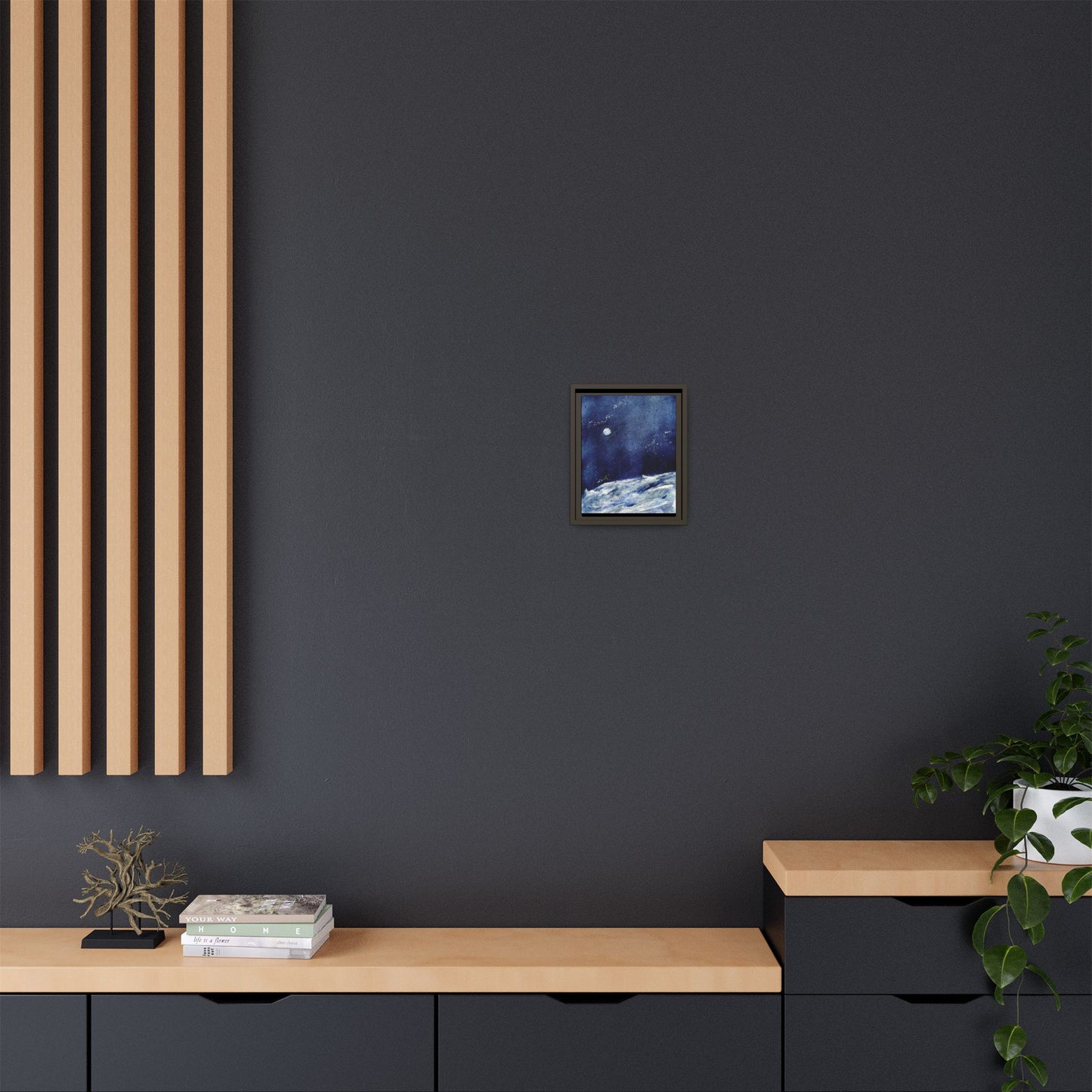 Where’s Artemis Matte Canvas, Framed (Black or Espresso). Available in sizes 8”x10”-12”x16”
