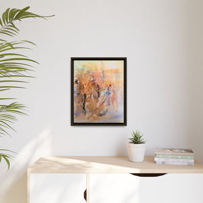 The Explorer Matte Canvas, Framed (Black or Espresso). Available in sizes 8”x10”-18”x24”