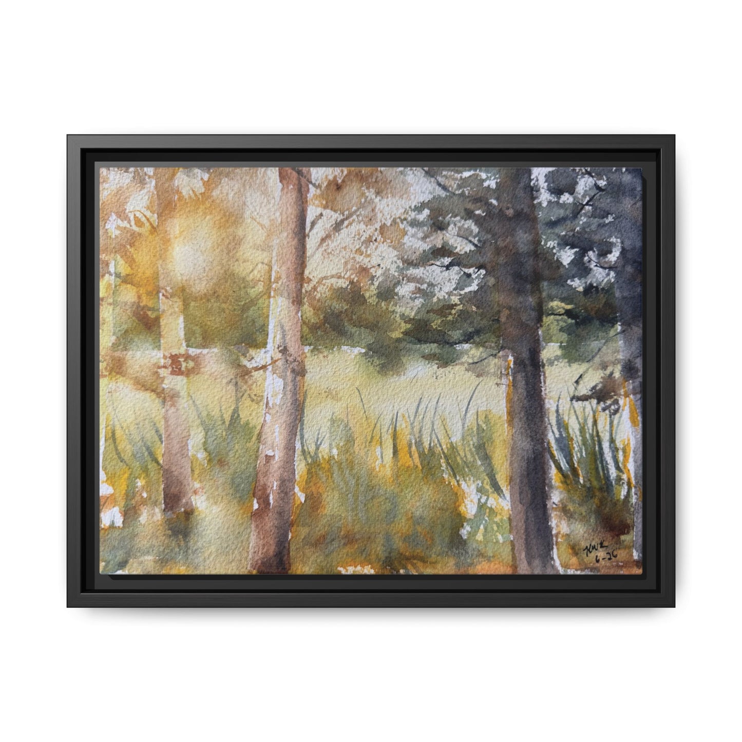 Golden Hour — Framed Matte Canvas