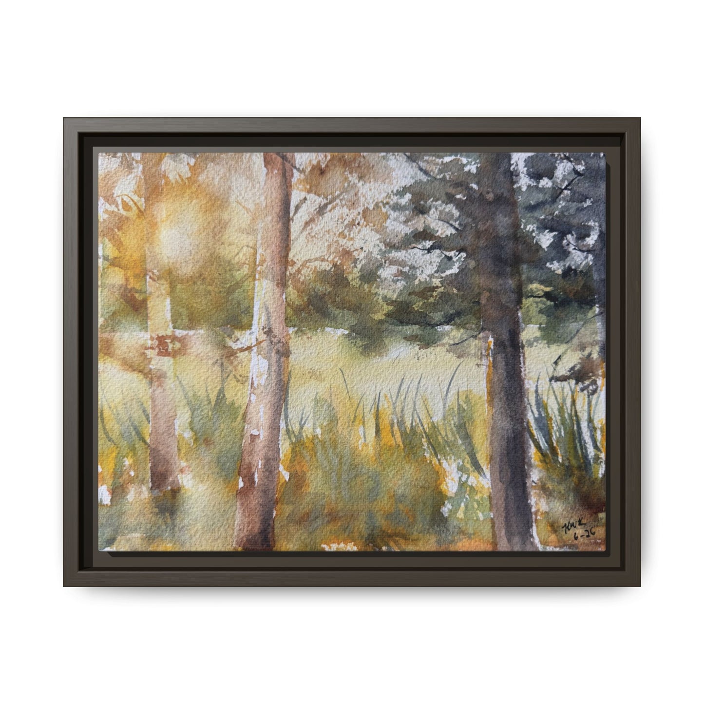 Golden Hour — Framed Matte Canvas