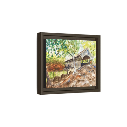 Artist’s Bridge Matte Canvas, Framed (Black or Espresso). Available in sizes from 10”x8”-24”x18”