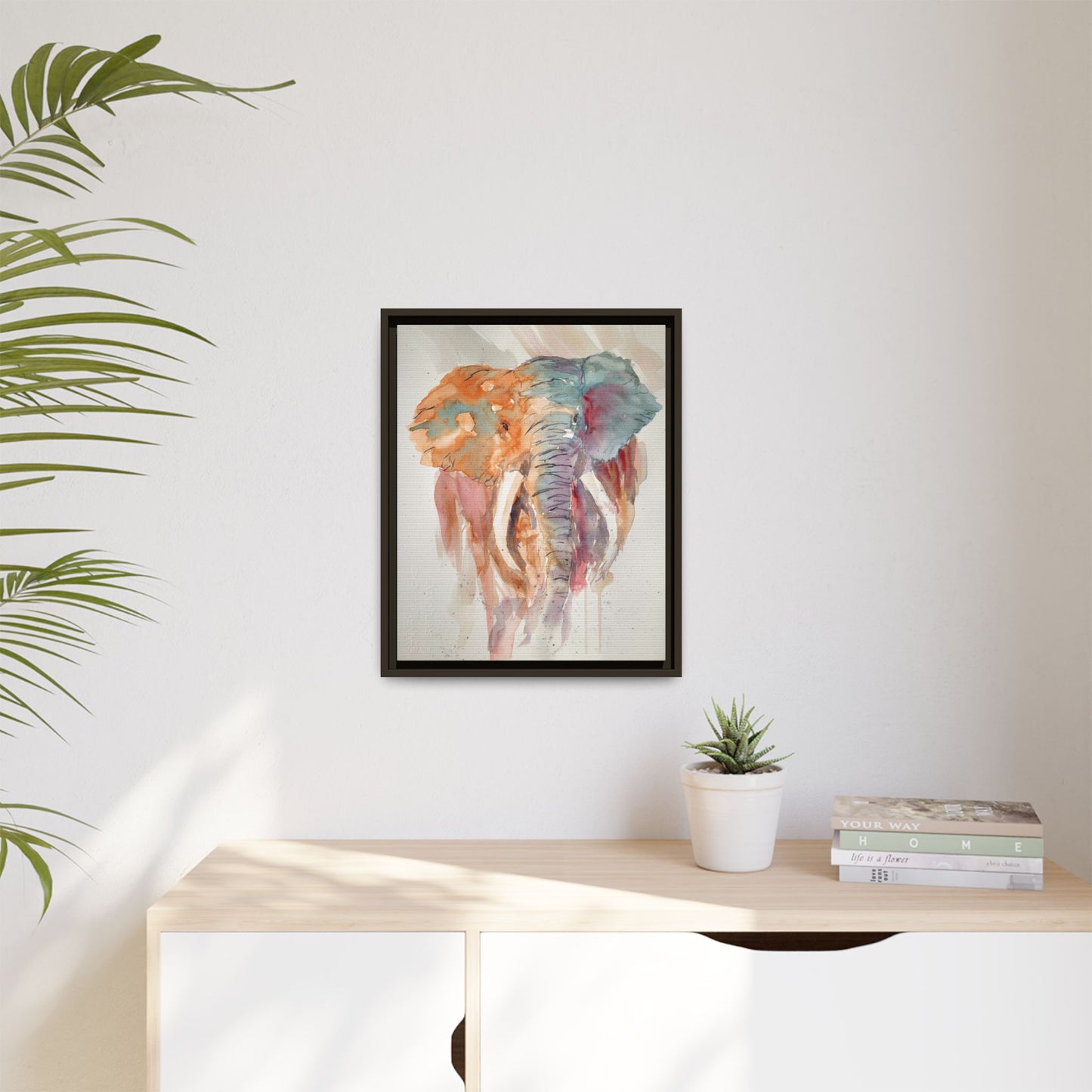 Bull In A Dust Storm, Framed (Black or Espresso). Available in sizes from 8”x10”-16”x20”