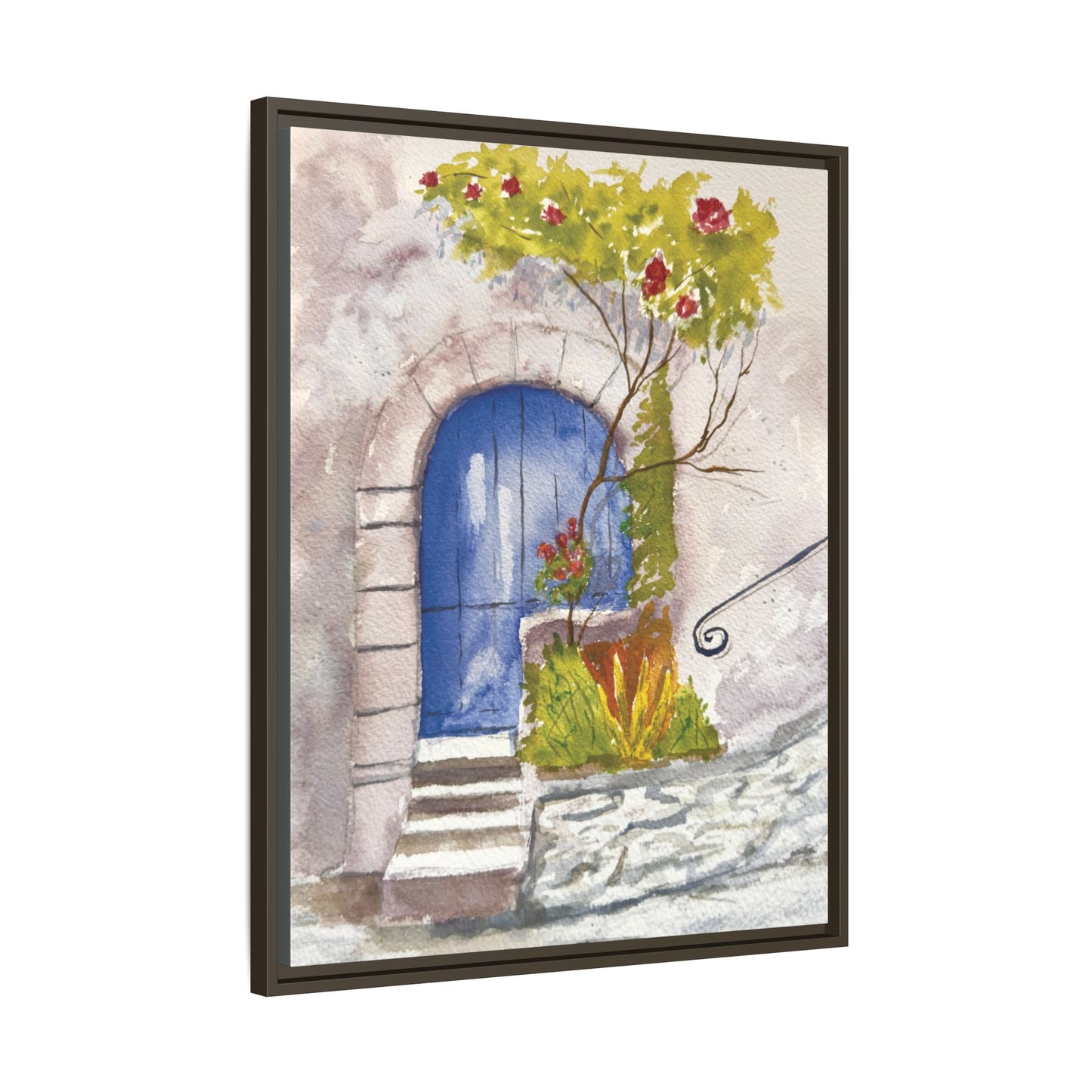 Blue Door, Framed (Black or Espresso). Available in sizes from 8”x10”-24”x32”