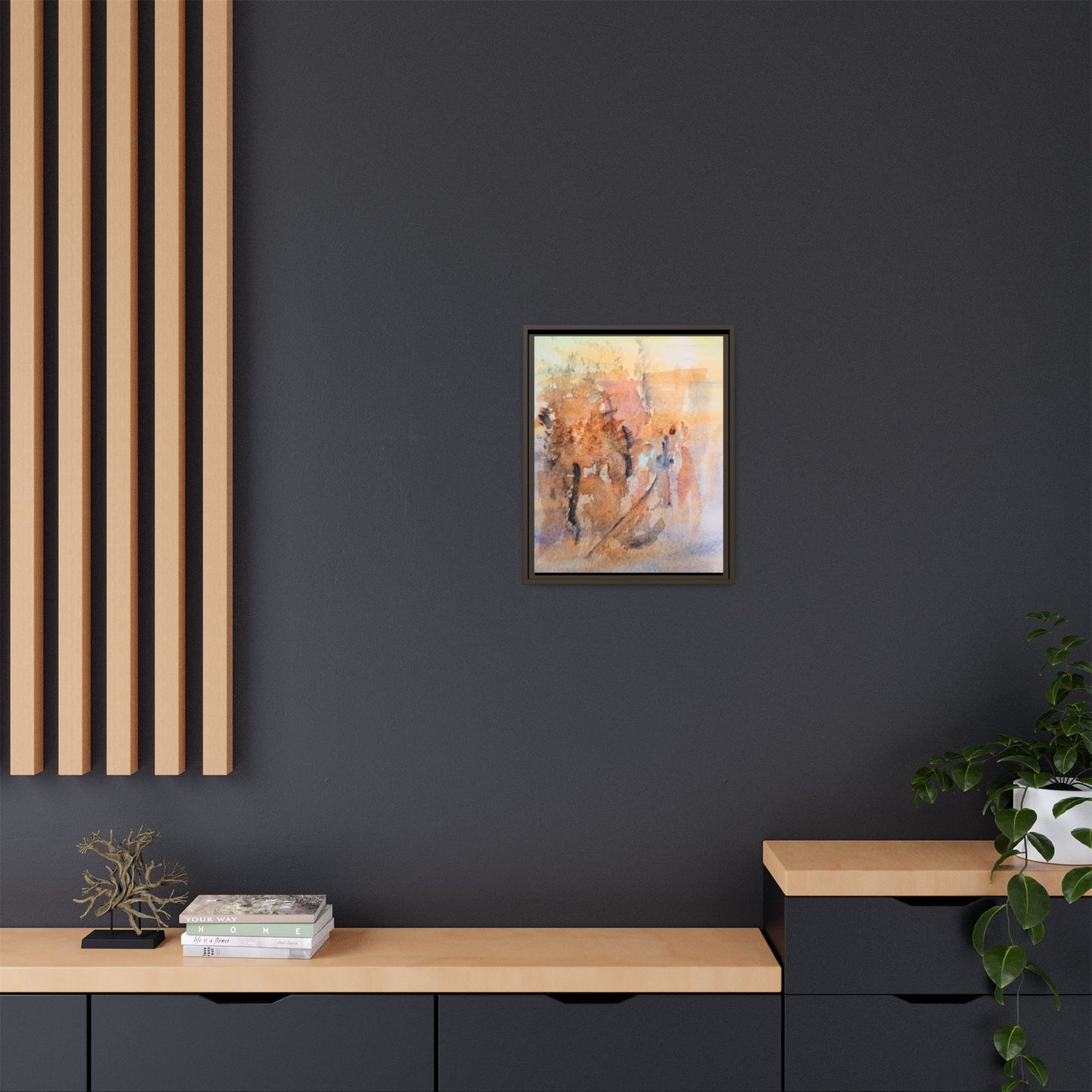 The Explorer Matte Canvas, Framed (Black or Espresso). Available in sizes 8”x10”-18”x24”