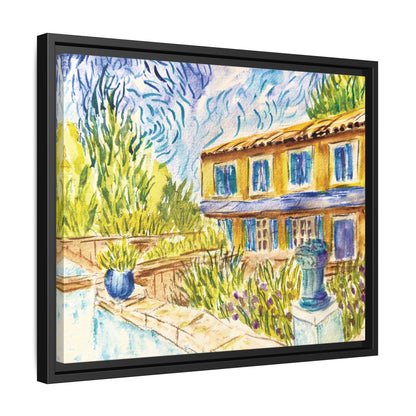 Respite Near Saint-Remy-de-Provence Matte Canvas, Framed (Black or Espresso). Available in sizes from 10”x8”-30”x24”