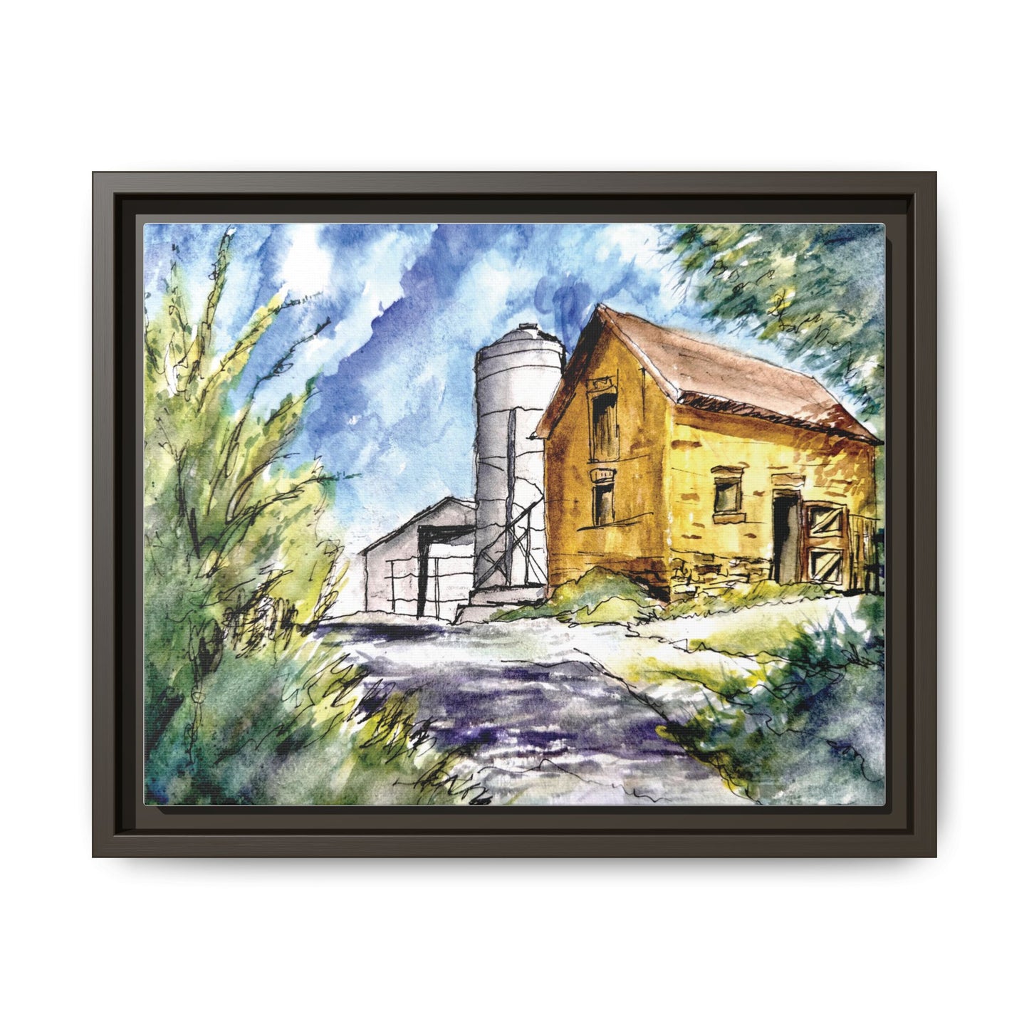 Ye Olde Barn, Framed (Black or Espresso). Available in sizes from 10”x8”-32”x24”