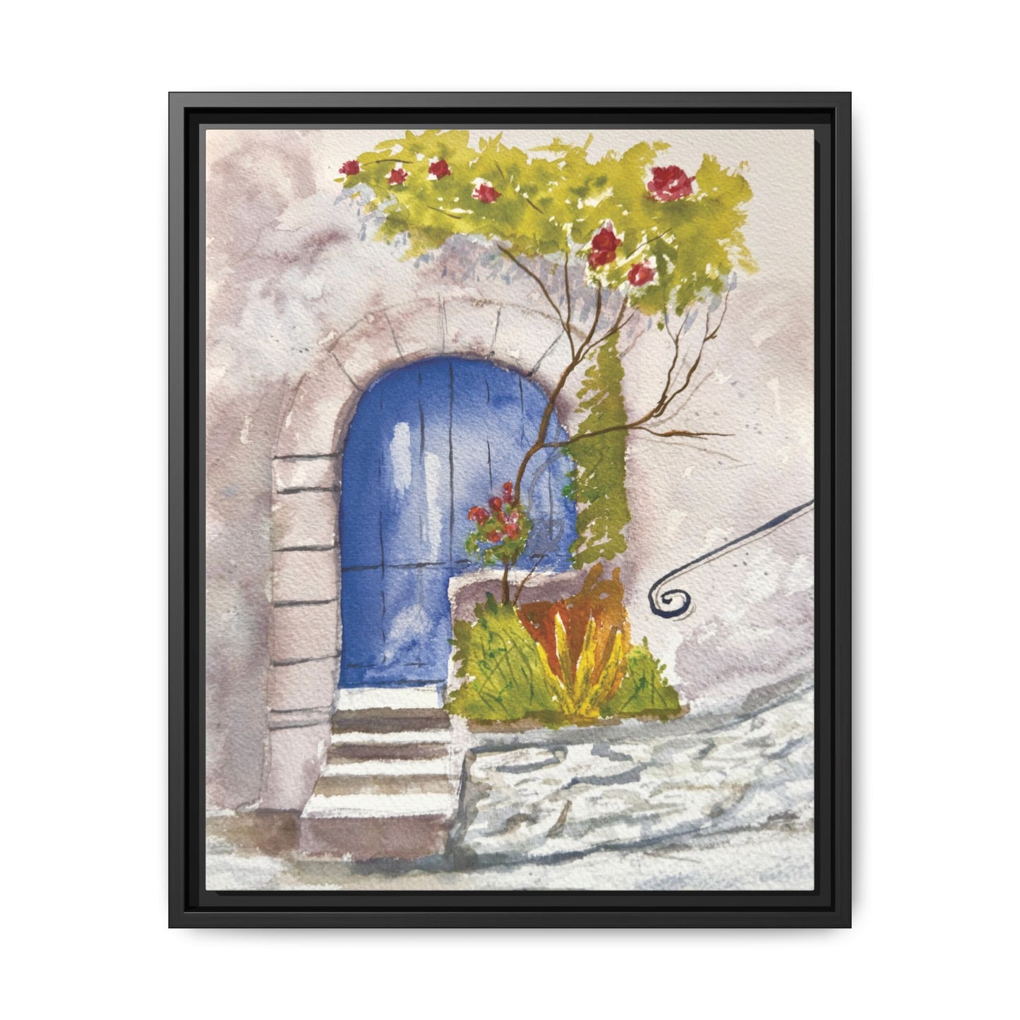 Blue Door, Framed (Black or Espresso). Available in sizes from 8”x10”-24”x32”