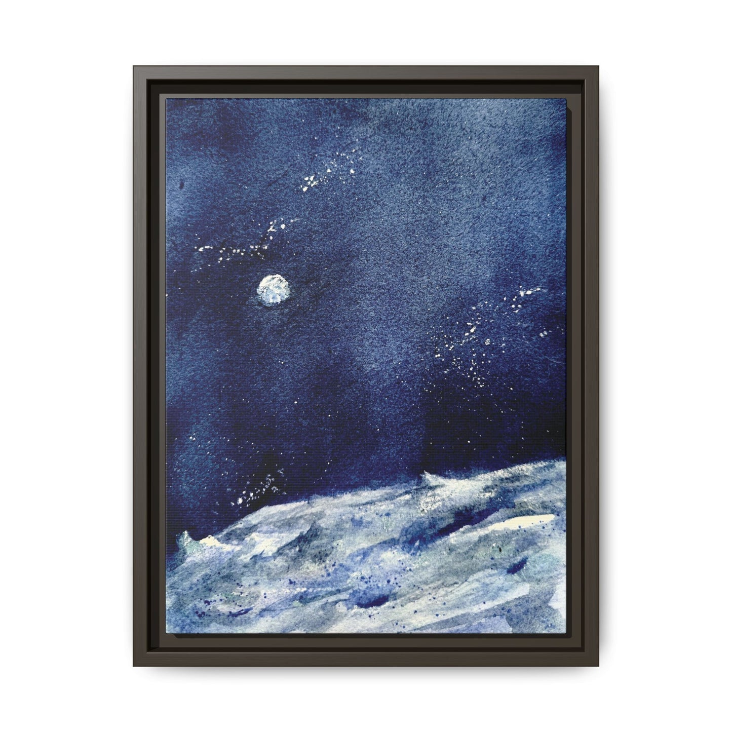 Where’s Artemis Matte Canvas, Framed (Black or Espresso). Available in sizes 8”x10”-12”x16”