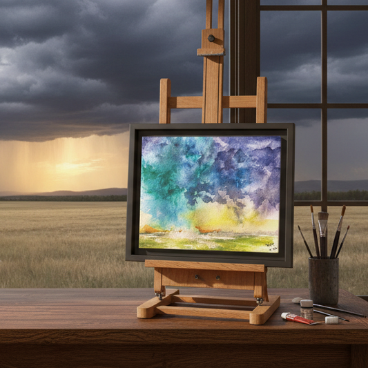 Beyond The Dryline – Framed Matte Canvas”
