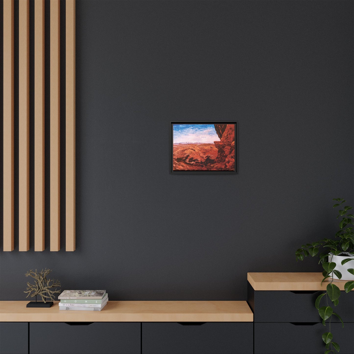Red Rocks, Framed (Black or Espresso). Available in sizes from 10”x8”-18”x12”