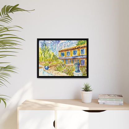 Respite Near Saint-Remy-de-Provence Matte Canvas, Framed (Black or Espresso). Available in sizes from 10”x8”-30”x24”