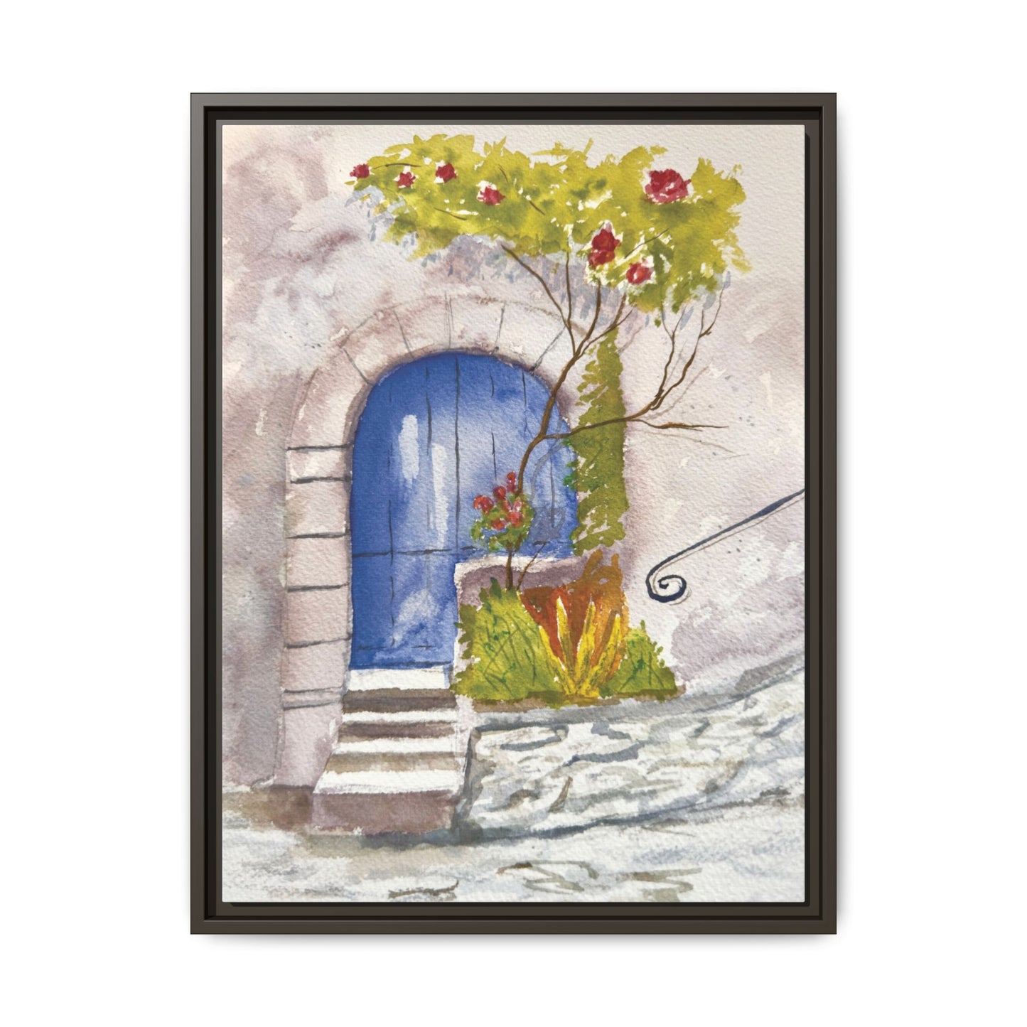 Blue Door, Framed (Black or Espresso). Available in sizes from 8”x10”-24”x32”