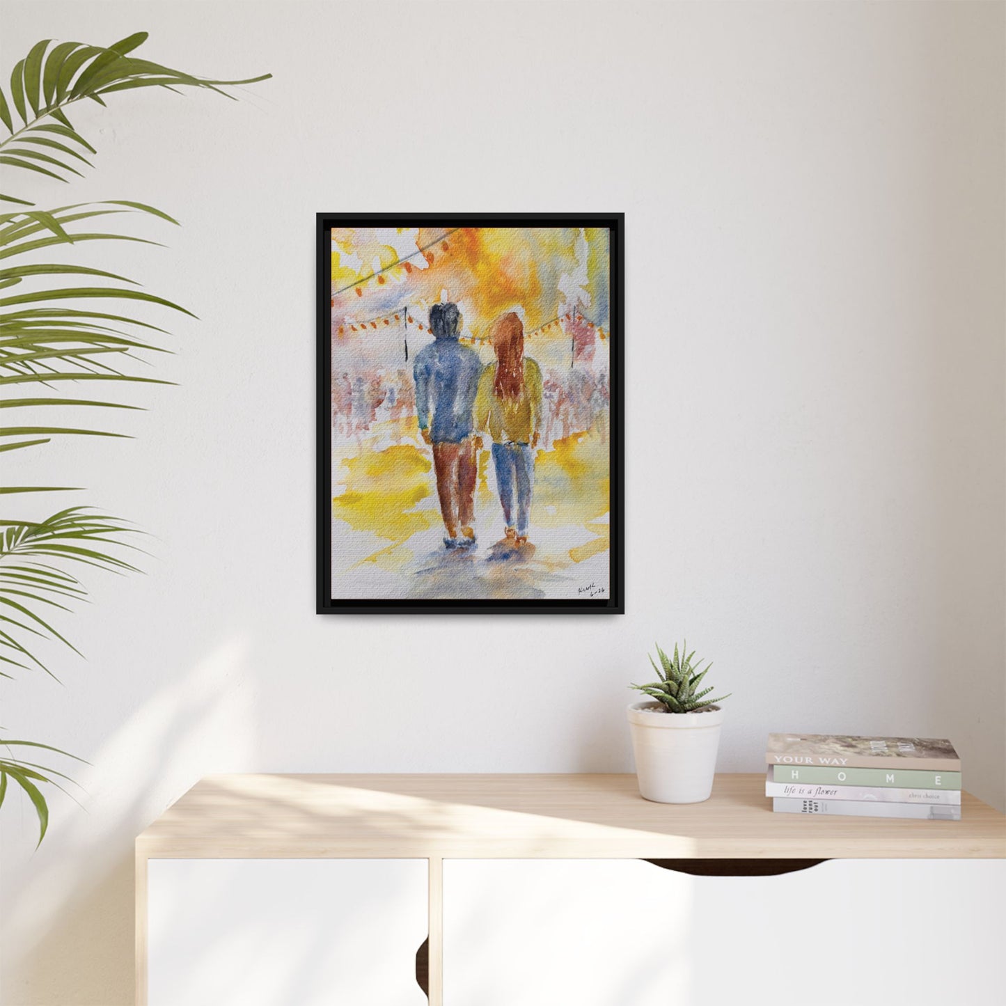 Festive At The Fair Matte Canvas, Framed (Black or Espresso). Available in sizes from 8”x10”-20”x30”