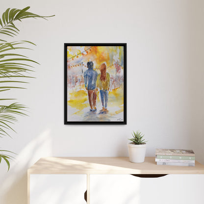 Festive At The Fair Matte Canvas, Framed (Black or Espresso). Available in sizes from 8”x10”-20”x30”