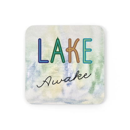 Still Dreaming Lake Awake Cork Back Coaster