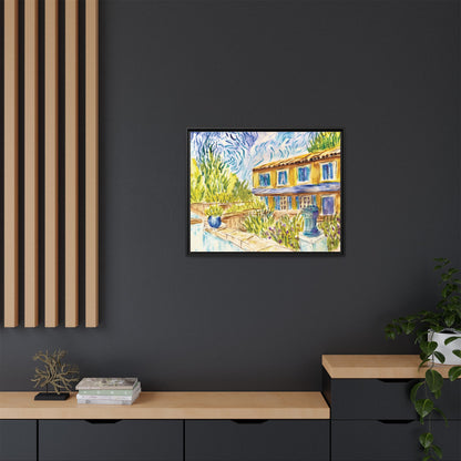 Respite Near Saint-Remy-de-Provence Matte Canvas, Framed (Black or Espresso). Available in sizes from 10”x8”-30”x24”