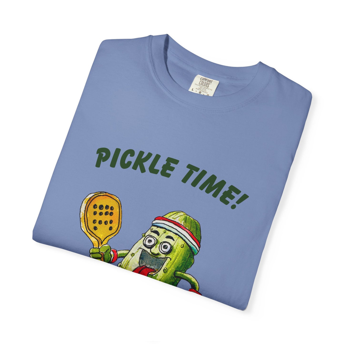 Pickle Time! Unisex Garment-Dyed T-shirt (Light Colors). Available in sizes S-4XL, 16 colors.