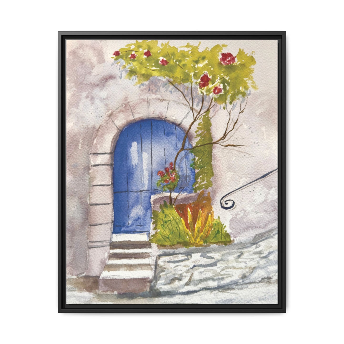 Blue Door, Framed (Black or Espresso). Available in sizes from 8”x10”-24”x32”
