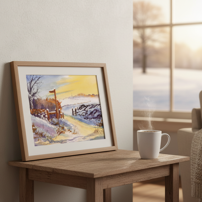 Wales Winter Walk - Matte Canvas