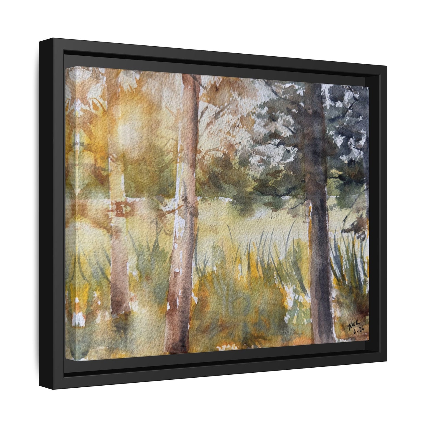 Golden Hour — Framed Matte Canvas