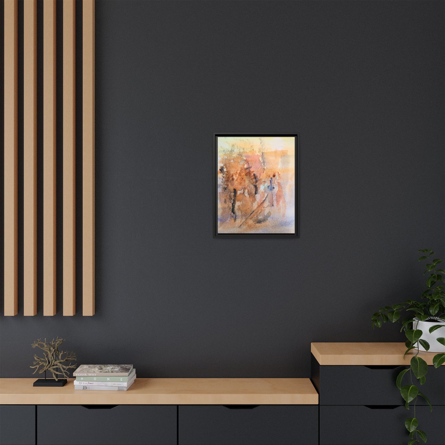 The Explorer Matte Canvas, Framed (Black or Espresso). Available in sizes 8”x10”-18”x24”