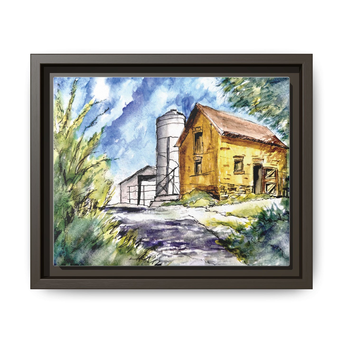 Ye Olde Barn, Framed (Black or Espresso). Available in sizes from 10”x8”-32”x24”