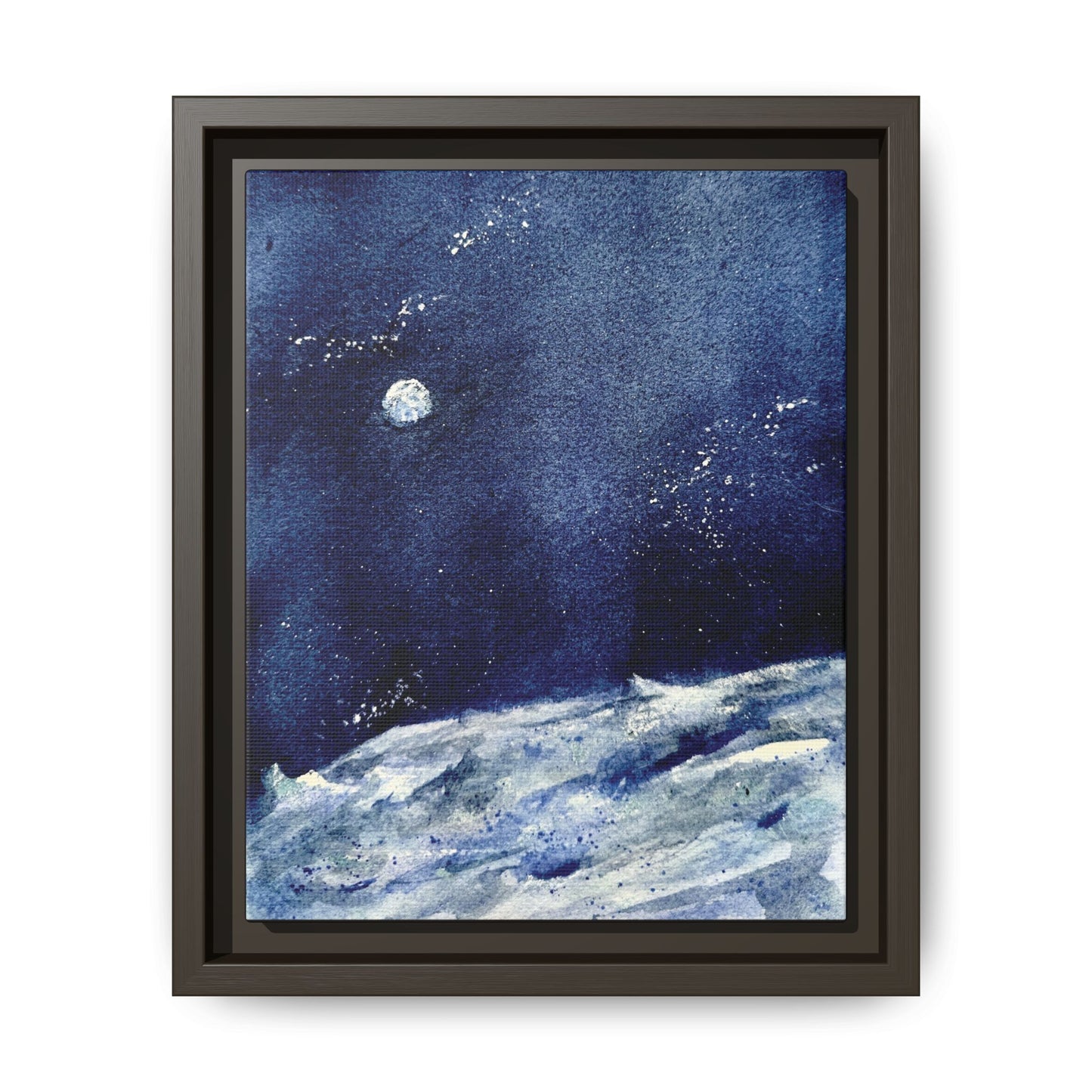 Where’s Artemis Matte Canvas, Framed (Black or Espresso). Available in sizes 8”x10”-12”x16”
