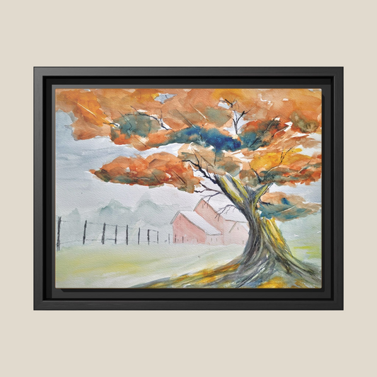 Autumn Oak, Framed (Black or Espresso). Available in sizes from 10”x8”-18”x12”