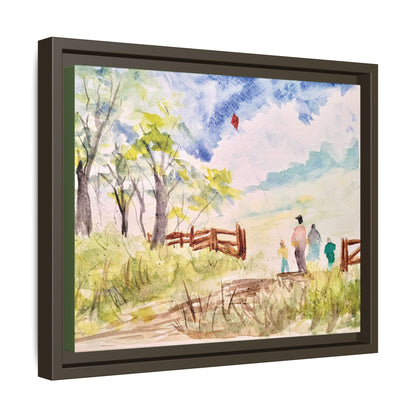 Spring Fling Matte Canvas, Framed (Black or Espresso). Available in sizes 10”x8”-16”x12”