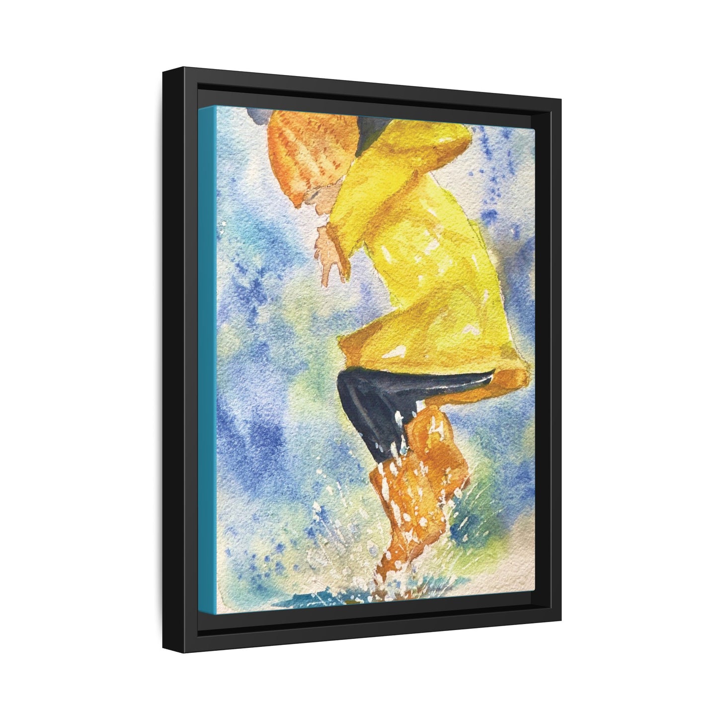 Spring Splash Matte Canvas, Framed (Black or Espresso). Available in sizes from 12”x18”-16”x24”