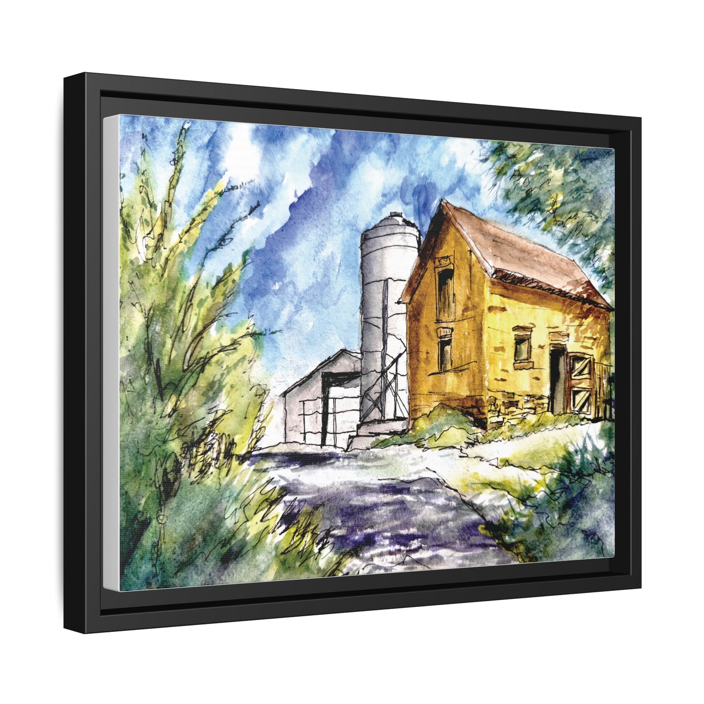 Ye Olde Barn, Framed (Black or Espresso). Available in sizes from 10”x8”-32”x24”