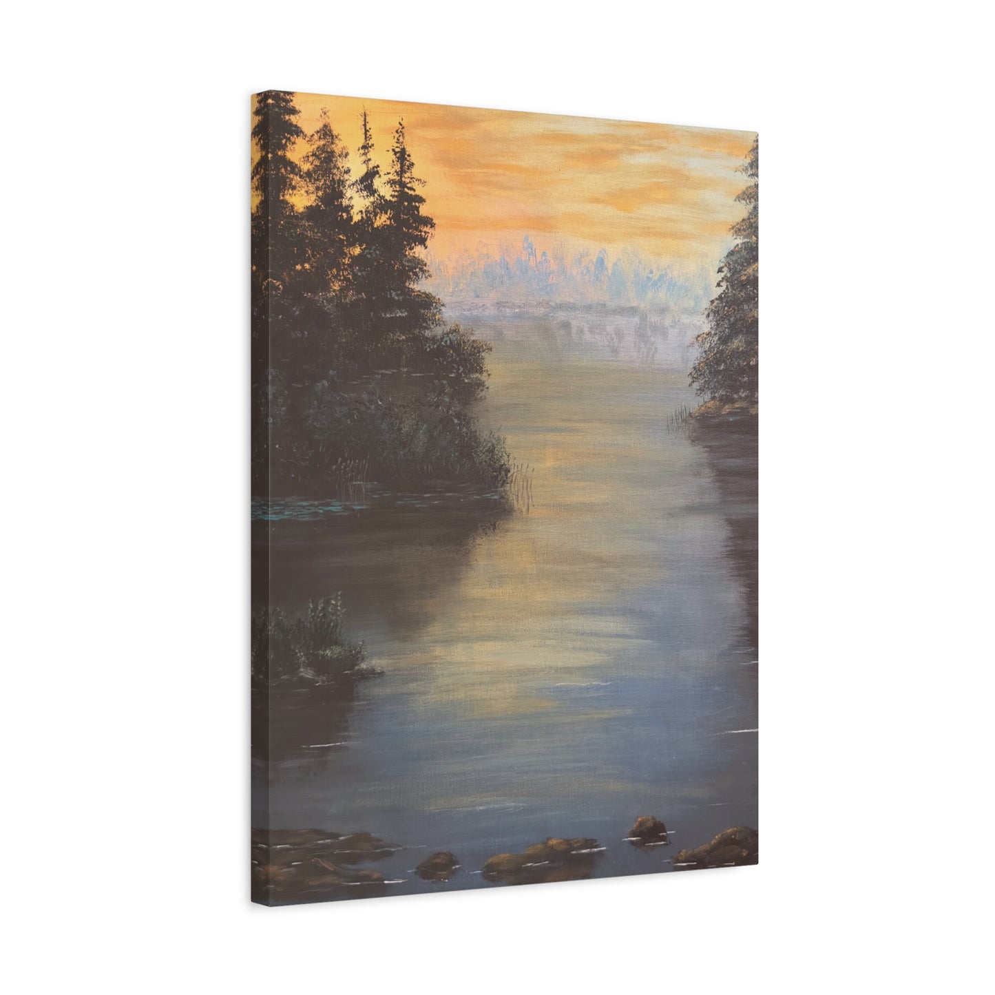 Peaceful Northwoods Lake Matte Canvas, Stretched, 1.25". Available in sizes from 8” x 10”-20” x 30”