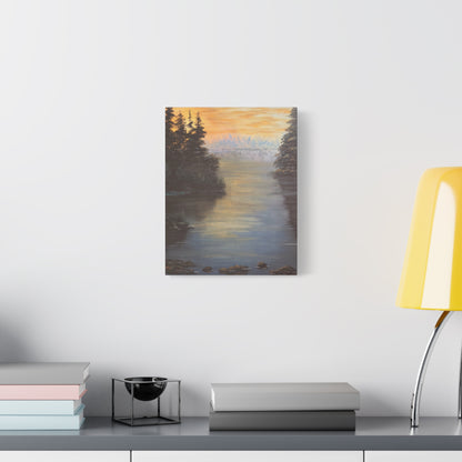 Peaceful Northwoods Lake Matte Canvas, Stretched, 1.25". Available in sizes from 8” x 10”-20” x 30”