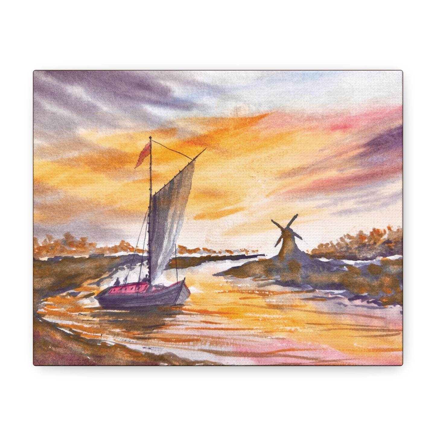 Dutchman’s Landing Matte Canvas, Stretched, 1.25". Available in sizes 10” x 8”-16” x 12”