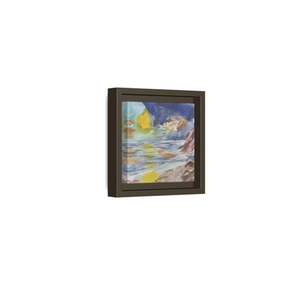 The Sun in Pieces Matte Canvas, Framed (Black or Espresso). Available in sizes from 6”x6”-30”x30”
