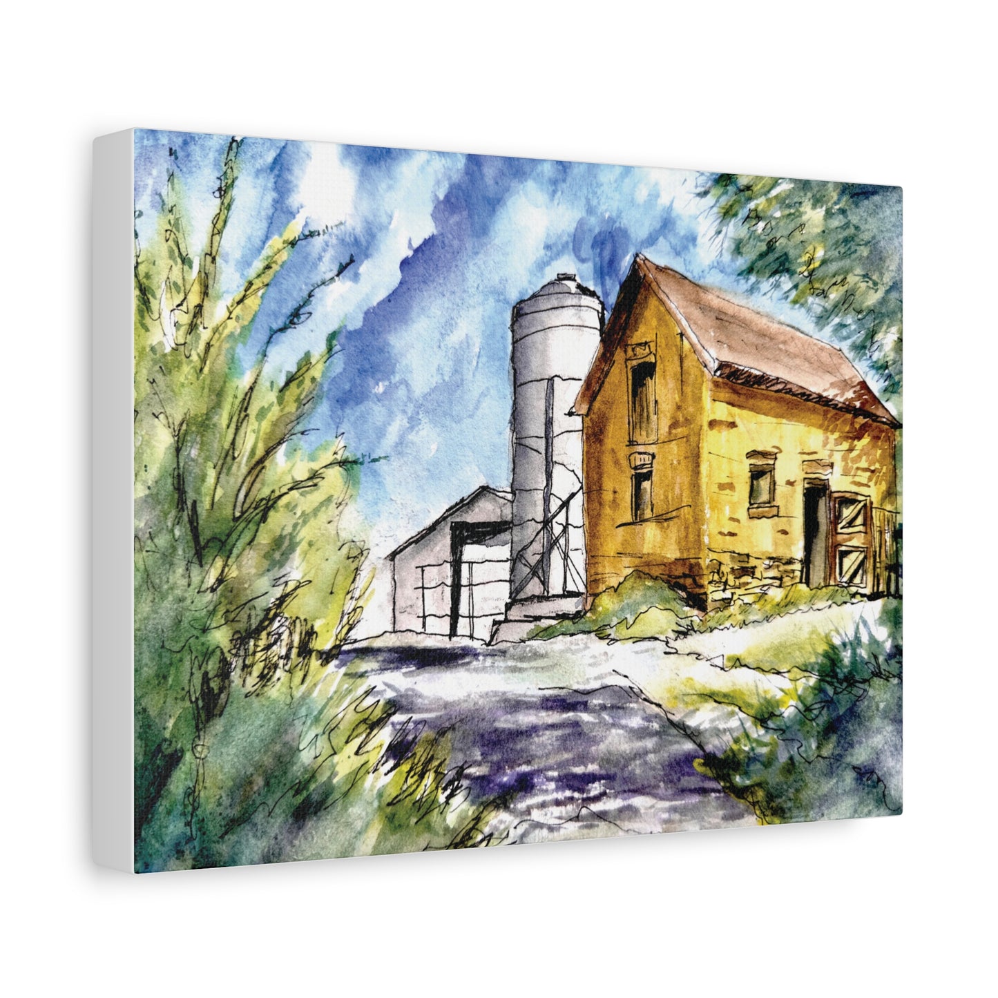 Ye Olde Barn Matte Canvas, Stretched, 1.25". Available in sizes 10” x 8”-24” x 20”