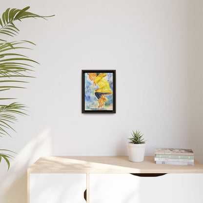 Spring Splash Matte Canvas, Framed (Black or Espresso). Available in sizes from 12”x18”-16”x24”