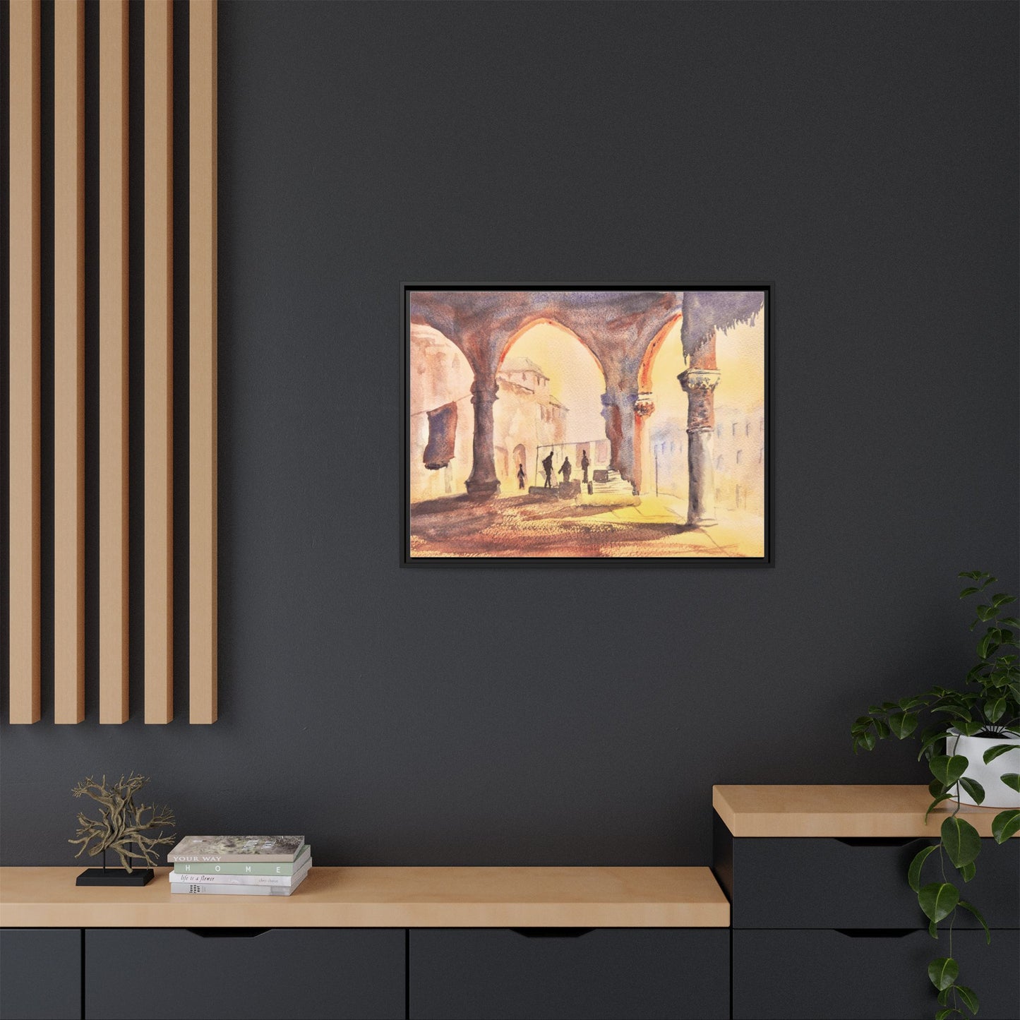 The Carpet Merchant, Framed (Black or Espresso). Available in sizes from 10”x8”-32”x24”