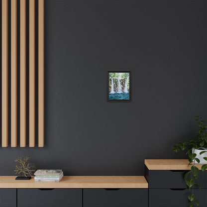 Three Sisters Waterfall, Framed (Black or Espresso). Available in sizes from 8”x10”-12”x16”