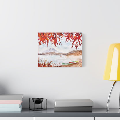 Falling For Fuji Matte Canvas, Stretched, 1.25". Available in sizes 10” x 8”-16” x 12”