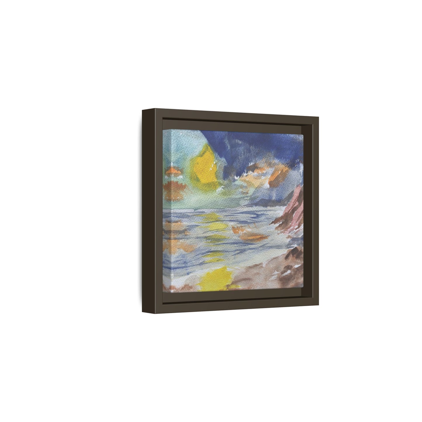 The Sun in Pieces Matte Canvas, Framed (Black or Espresso). Available in sizes from 6”x6”-30”x30”