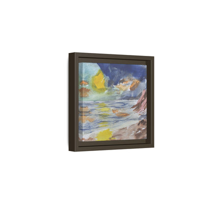 The Sun in Pieces Matte Canvas, Framed (Black or Espresso). Available in sizes from 6”x6”-30”x30”