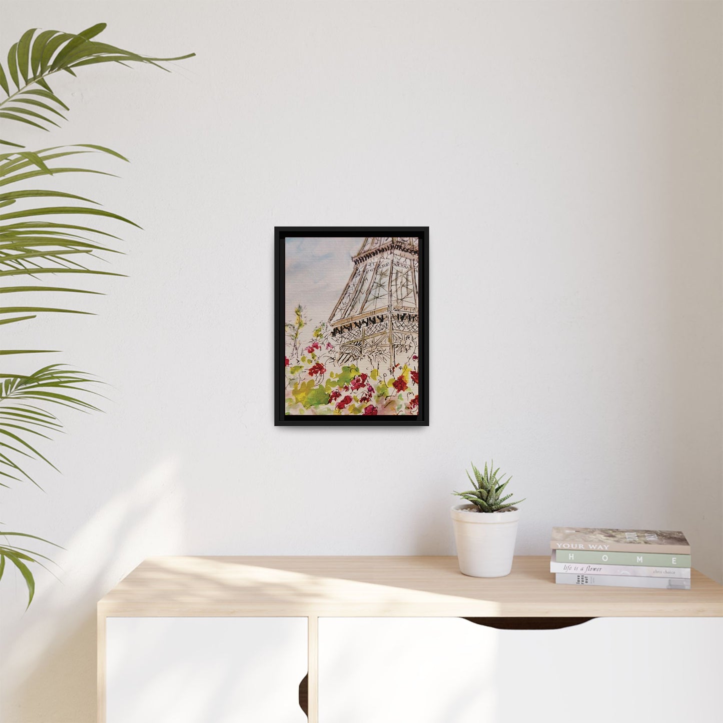Eiffel Tower, Framed (Black or Espresso). Available in sizes from 8”x10”-16”x20”
