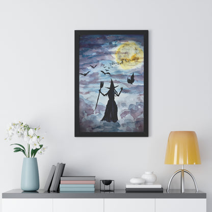 Be Witching Framed Vertical Poster. Available in sizes 11” x 14”-20” x 30”
