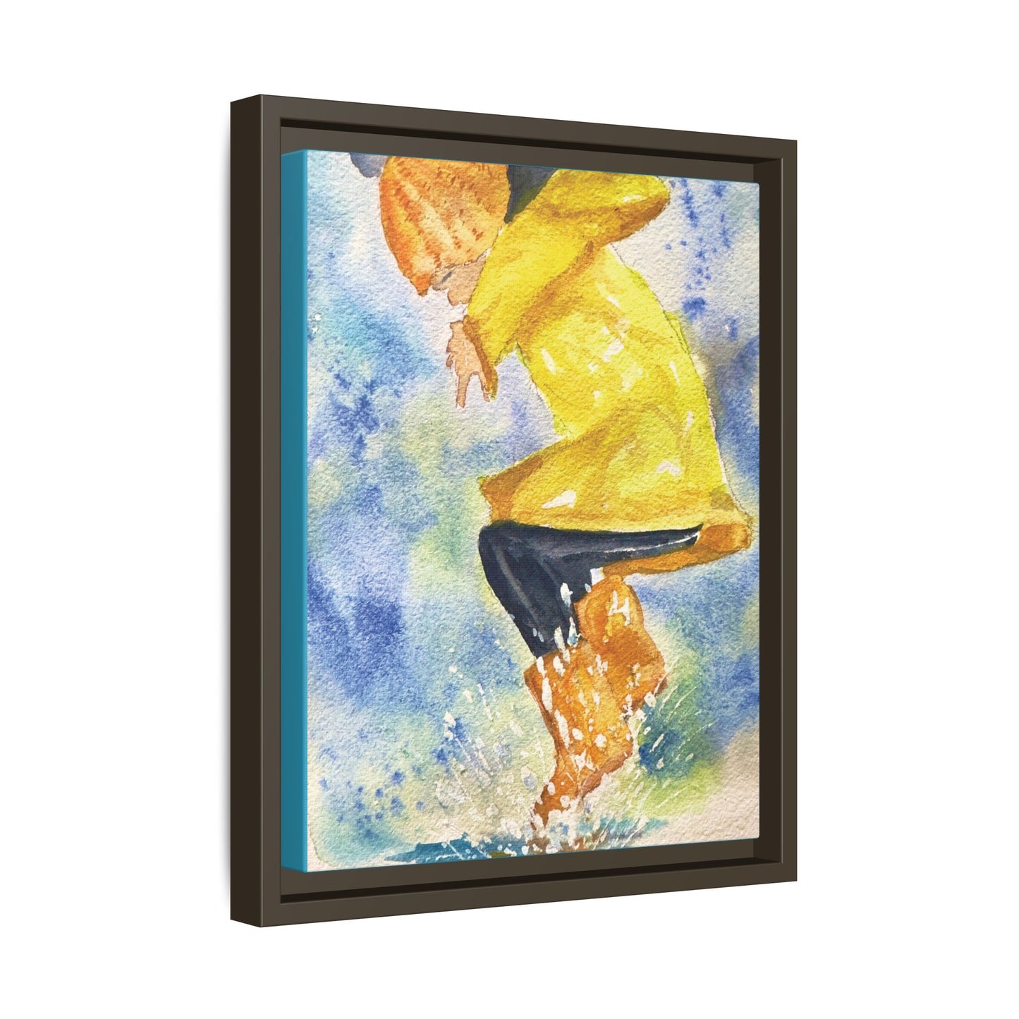 Spring Splash Matte Canvas, Framed (Black or Espresso). Available in sizes from 12”x18”-16”x24”