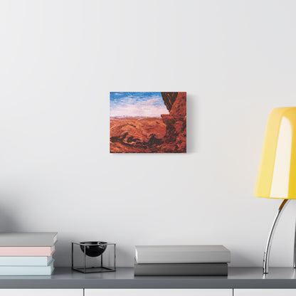 Red Rocks Matte Canvas, Stretched, 1.25". Available in sizes 10” x 8”-18”x12”