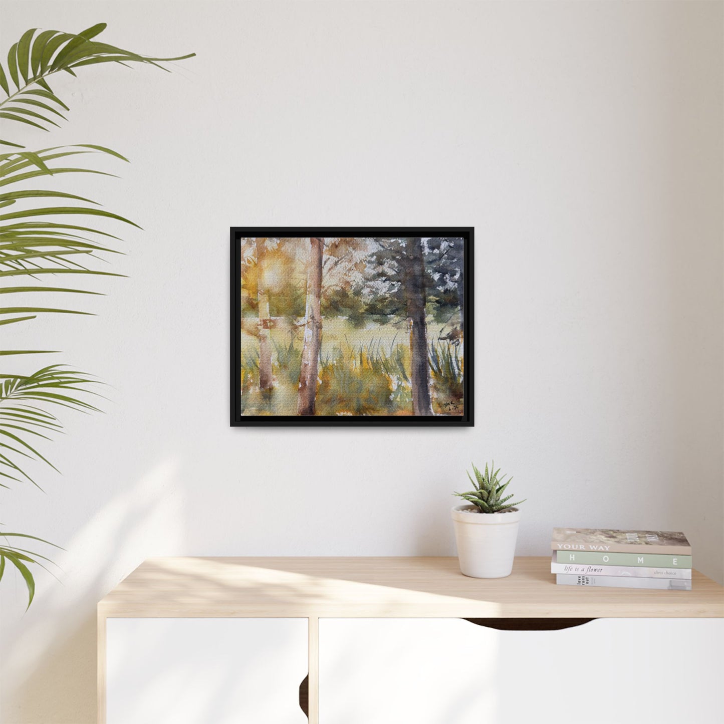 Golden Hour — Framed Matte Canvas