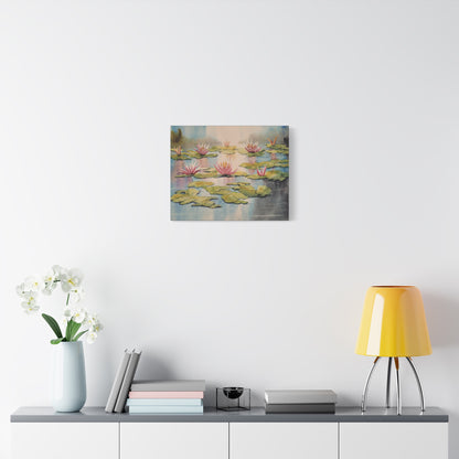 Meet Me at Falling Star Pond Matte Canvas, Stretched, 1.25". Available in sizes 10” x 8”-20” x 16”