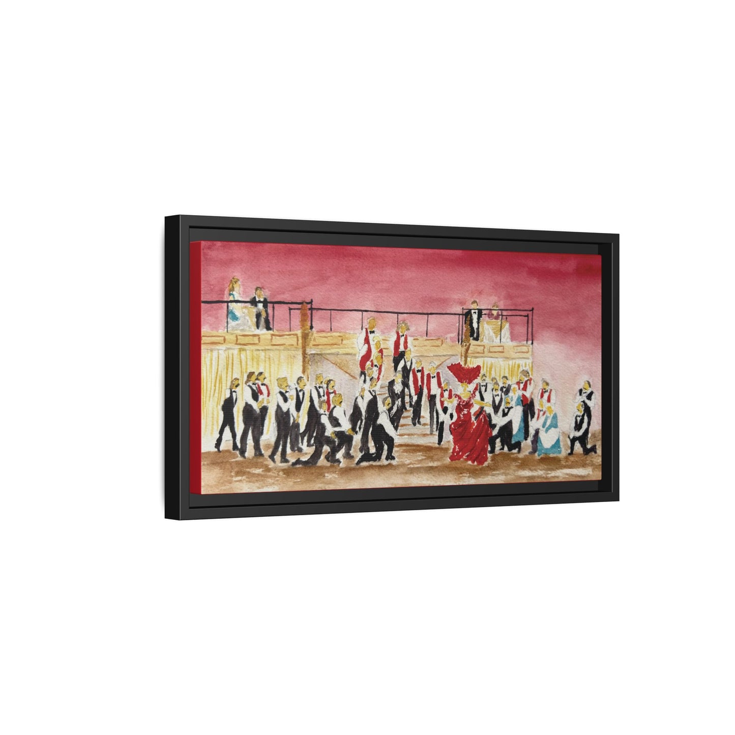 Hello, Dolly! Matte Canvas, Framed (Black or Espresso). Available in 20”x10”